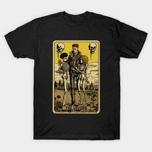 The Lovers Parody Tarot Card Tee: Whimsical and Witty T-Shirt by Soulphur Media